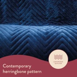 Dreamland Deluxe Velvet Royal Blue Heated Throw - Large -Home Furnishings Store 3340901 R Z005A