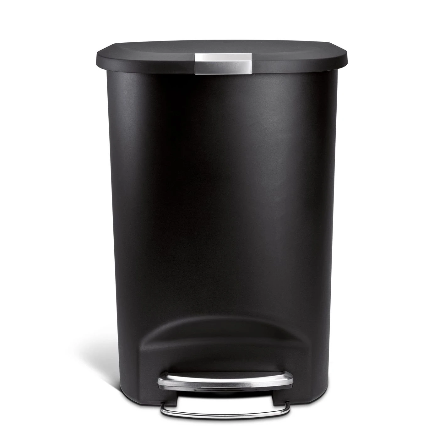 Simplehuman 50L Plastic Semi Round Pedal Bin - Black 4 Simplehuman 50L Plastic Semi Round Pedal Bin - Black - Image 2