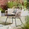 Habitat Ross Rattan Effect Garden Chair - Natural