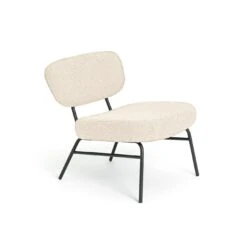 Habitat Cole Boucle Accent Chair - Cream -Home Furnishings Store 3415128 R Z004A