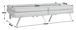 Habitat Duo 2 Seater Clic Clac Sofa Bed - Charcoal 14 Habitat Duo 2 Seater Clic Clac Sofa Bed - Charcoal -Home Furnishings Store 3432022 R E001