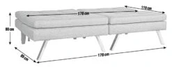 Habitat Duo 2 Seater Clic Clac Sofa Bed - Charcoal 15 Habitat Duo 2 Seater Clic Clac Sofa Bed - Charcoal -Home Furnishings Store 3432022 R Z002A
