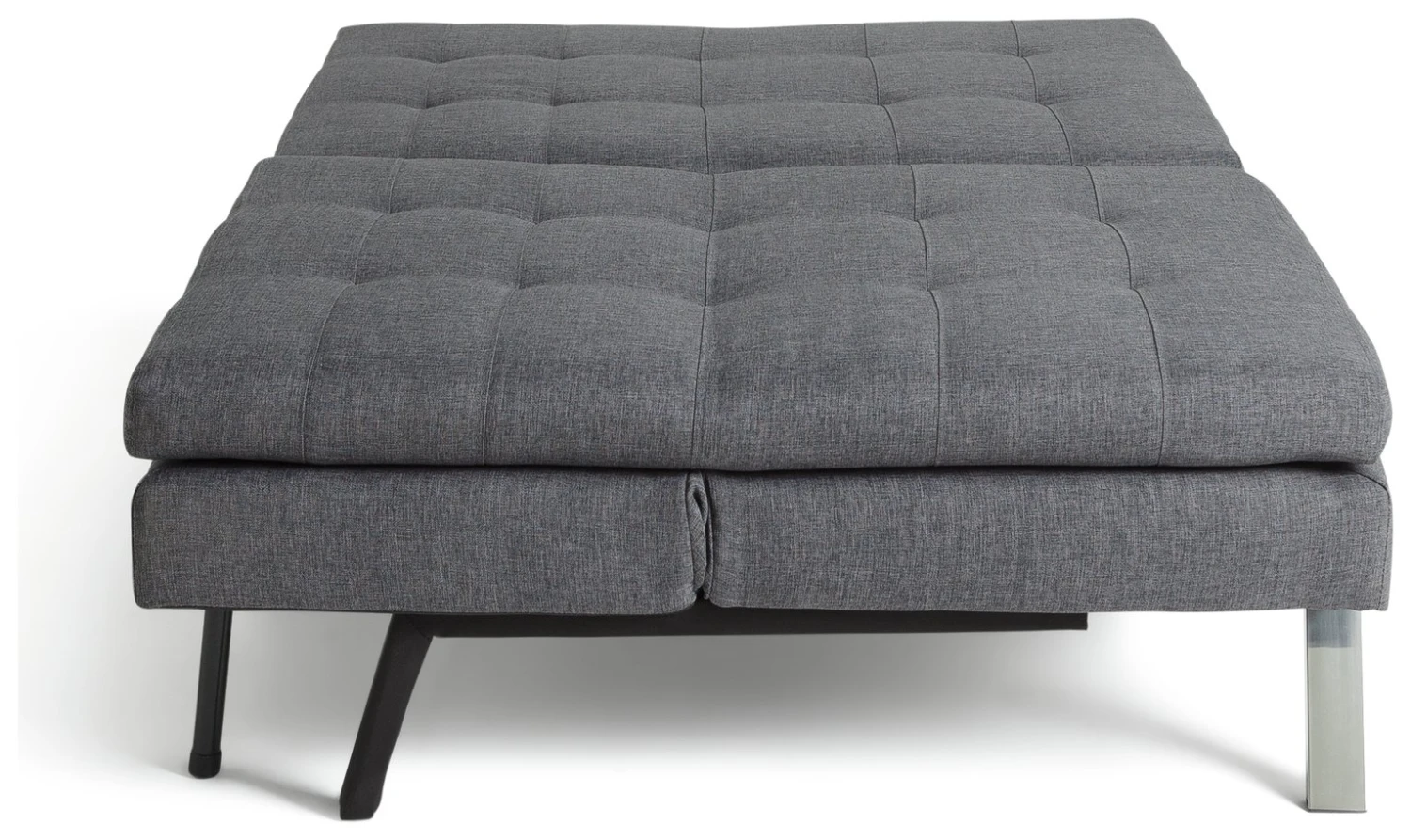 Habitat Duo 2 Seater Clic Clac Sofa Bed - Charcoal 8 Habitat Duo 2 Seater Clic Clac Sofa Bed - Charcoal - Image 6