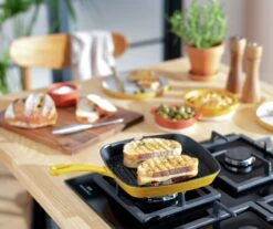 Habitat Global 23cm Cast Iron Griddle Pan - Yellow -Home Furnishings Store 3449682 R Z001C