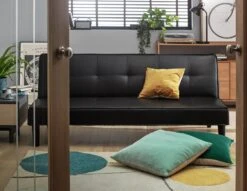 Habitat Patsy 2 Seater Clic Clac Sofa Bed - Black 9 Habitat Patsy 2 Seater Clic Clac Sofa Bed - Black -Home Furnishings Store 3594692 R Z001C