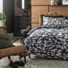 Habitat Cotton Bark Print Black & Grey Bedding Set - Double 2 Habitat Cotton Bark Print Black & Grey Bedding Set - Double -Home Furnishings Store 4095798 R Z001C