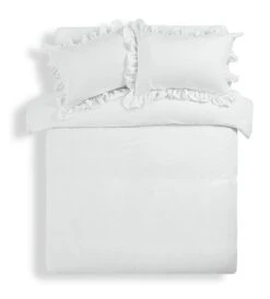 Habitat Cotton 180TC Leaf Matelasse White Bedding - Double -Home Furnishings Store 4096429 R Z002A
