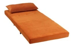 Habitat Roma Single Velvet Chairbed - Orange -Home Furnishings Store 4165707 R Z002A