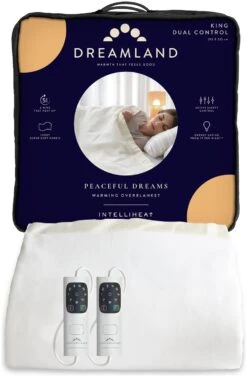 Dreamland Ivory Supersoft Dual Control Overblanket-King -Home Furnishings Store 4463973 R Z002A
