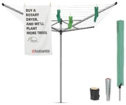 Brabantia 50m Lift-O-Matic Washing Line With Ground Spike -Home Furnishings Store 4504595 R Z005A