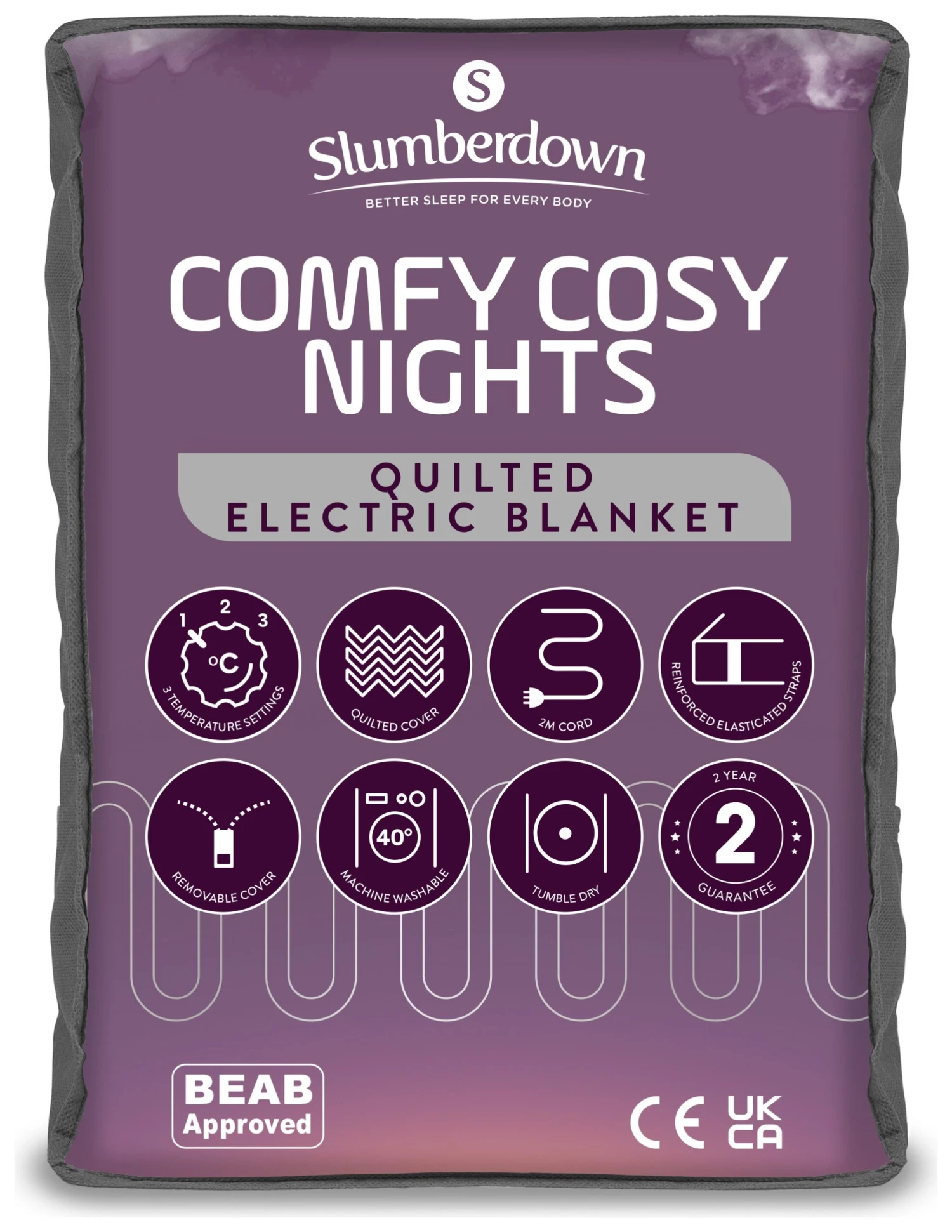 Slumberdown Comfy Cosy Nights Electric Blanket - Double 3 Slumberdown Comfy Cosy Nights Electric Blanket - Double