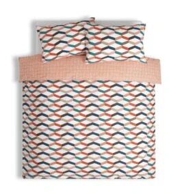 Habitat Geometric ZigZag Multicolour Bedding Set - Single -Home Furnishings Store 4529257 R Z002A