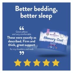 Slumberdown Cool Max Memory Support Firm Pillow -Home Furnishings Store 4539481 R Z003A