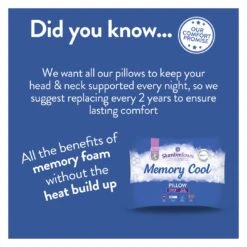 Slumberdown Cool Max Memory Support Firm Pillow -Home Furnishings Store 4539481 R Z004A