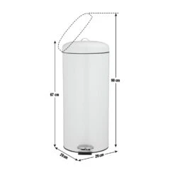 Habitat 30 Litre Round Kitchen Pedal Bin - Matt Cream 11 Habitat 30 Litre Round Kitchen Pedal Bin - Matt Cream -Home Furnishings Store 4544483 R Z020A