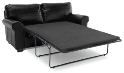 Habitat Salisbury 2 Seater Leather Sofa Bed - Black -Home Furnishings Store 4552121 R Z002A
