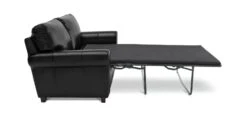 Habitat Salisbury 2 Seater Leather Sofa Bed - Black -Home Furnishings Store 4552121 R Z004A