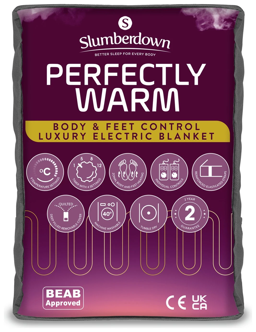 Slumberdown Perfeclty Warm Luxury Electric Blanket-Superking 3 Slumberdown Perfeclty Warm Luxury Electric Blanket-Superking