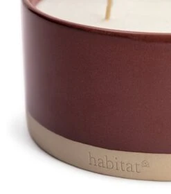 Habitat Large Ceramic Candle - Patchouli & Plum -Home Furnishings Store 4638911 R Z003A