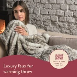 Dreamland Luxury Faux Fur Heated Throw - Large 12 Dreamland Luxury Faux Fur Heated Throw - Large -Home Furnishings Store 4669911 R Z002A