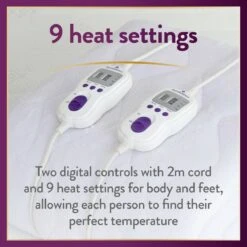 Slumberdown Perfectly Warm Luxury Electric Blanket-King Dual -Home Furnishings Store 4746731 R Z003A