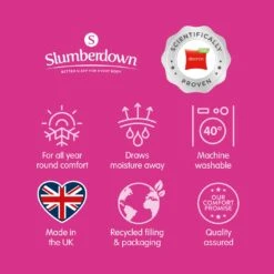 Slumberdown Climate Comfort 10.5 Tog Duvet - Single -Home Furnishings Store 4843249 R Z011A