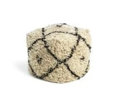 Kaikoo Gentry Wool Pouffe - White -Home Furnishings Store 4844482 R Z002A