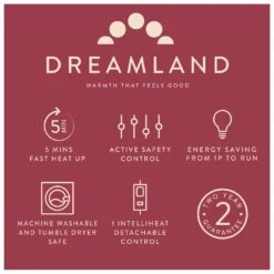 Dreamland Deluxe Velvet Mustard Heated Throw - Large -Home Furnishings Store 4844994 R Z007A