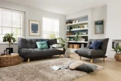 Habitat Kota 3 Seater Fabric Clic Clac Sofa Bed - Charcoal -Home Furnishings Store 5017737 R Z003C