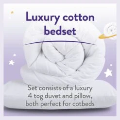 Slumberdown Soft Touch Anti Allergy 4 Tog Kids Duvet-Toddler -Home Furnishings Store 5235681 R Z003A