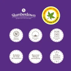 Slumberdown Luxury Cotton 4.5Tog Kids Duvet & Pillow –Single -Home Furnishings Store 5459010 R Z017A