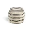Kaikoo Layne Wool Pouffe - Black & White 1 Kaikoo Layne Wool Pouffe - Black & White -Home Furnishings Store 5642236 R Z001A