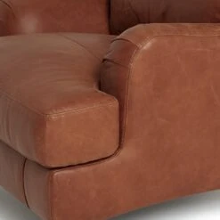 Habitat Livingston Leather Armchair - Tan -Home Furnishings Store 5654248 R Z004A