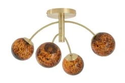 Habitat Hayle Tortoise Shell 4 Light Ceiling Light - Brass 9 Habitat Hayle Tortoise Shell 4 Light Ceiling Light - Brass -Home Furnishings Store 5792571 R Z001C