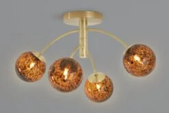 Habitat Hayle Tortoise Shell 4 Light Ceiling Light - Brass 12 Habitat Hayle Tortoise Shell 4 Light Ceiling Light - Brass -Home Furnishings Store 5792571 R Z005A
