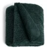 Habitat Faux Shearling Throw - Green - 125X150cm -Home Furnishings Store 5796261 R Z001A