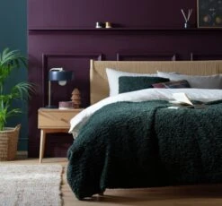 Habitat Faux Shearling Throw - Green - 125X150cm -Home Furnishings Store 5796261 R Z001C