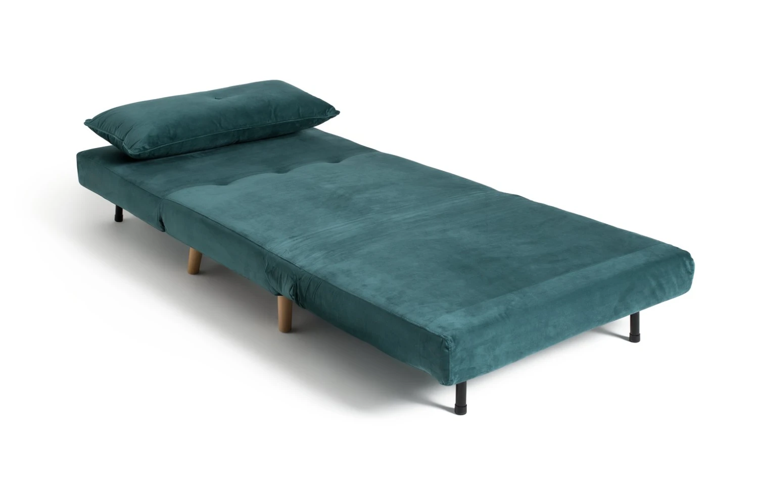 Habitat Roma Single Velvet Chairbed - Teal 5 Habitat Roma Single Velvet Chairbed - Teal - Image 3