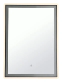 Habitat Rectangle Backlight LED Mirror - Black -Home Furnishings Store 6025601 R Z003A