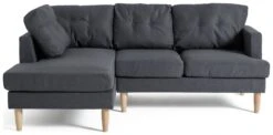 Habitat Joshua Left Hand Corner Chaise Sofa - Charcoal -Home Furnishings Store 6089647 R Z002A