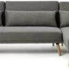 Habitat Andy Right Corner Fabric Clic Clac Sofa Bed - Grey