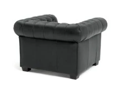 Habitat Chesterfield Leather Armchair - Black -Home Furnishings Store 6250988 R Z003A