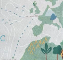 Habitat Kids Cotton World Map Print Bedding Set - Toddler -Home Furnishings Store 6823786 R B001