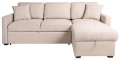 Habitat Reagan Right Corner Chaise Sofa Bed - Natural