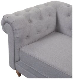 Habitat Chesterfield Fabric 2 Seater Sofa - Light Grey 16 Habitat Chesterfield Fabric 2 Seater Sofa - Light Grey -Home Furnishings Store 7049033 R Z003A
