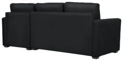 Habitat Reagan Corner Chaise Faux Leather Sofa Bed - Black -Home Furnishings Store 7067668 R Z005A