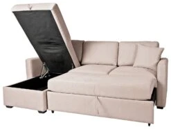 Habitat Reagan Left Corner Chaise Sofa Bed - Natural -Home Furnishings Store 7118847 R Z002A
