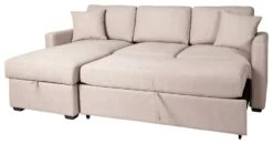 Habitat Reagan Left Corner Chaise Sofa Bed - Natural -Home Furnishings Store 7118847 R Z003A