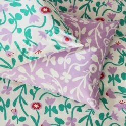 Habitat 180TC Floral Green & Pink Bedding Set - Single -Home Furnishings Store 7161038 R Z003A