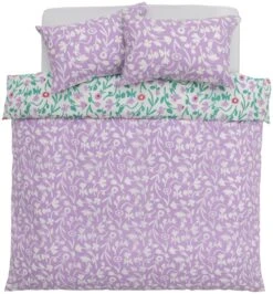 Habitat 180TC Floral Green & Pink Bedding Set - Single -Home Furnishings Store 7161038 R Z004A